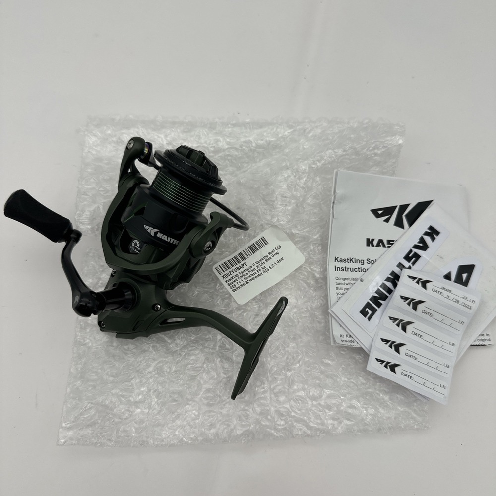 KastKing Spartacus II Fishing Reel Saltwater Freshwater Spinning reel Green 2000
